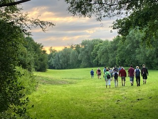 Fußreise zur Arbeit